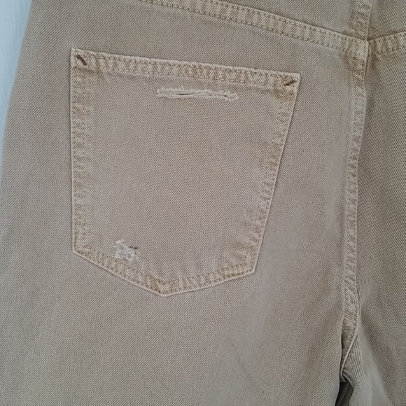 New Free People Tan Distressed Straight Le… - Picture 9 of 13